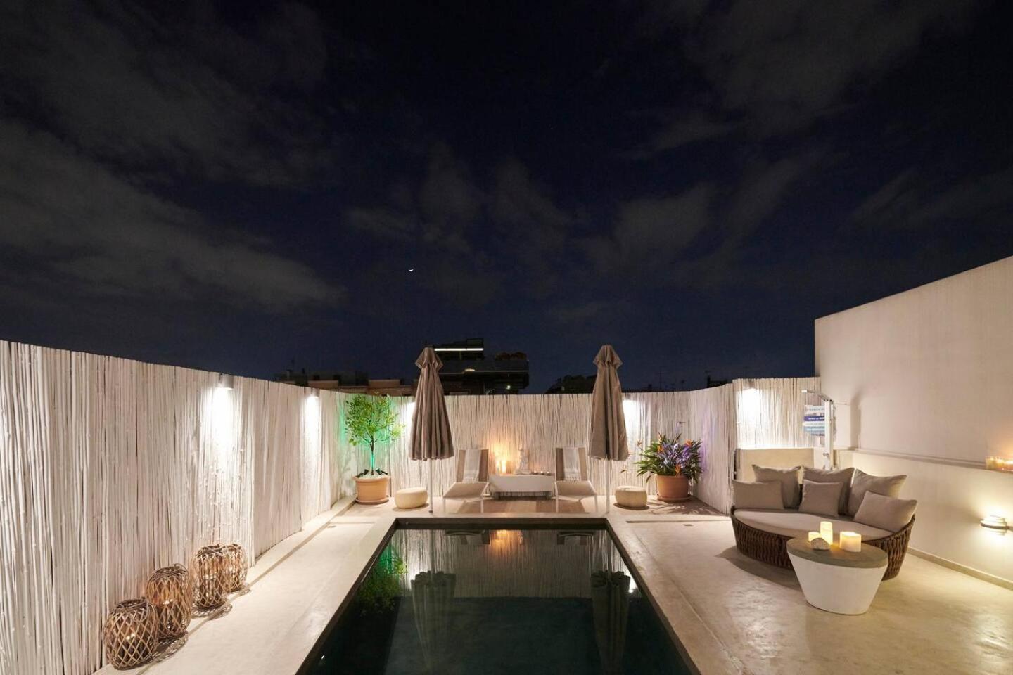 Ma Maison No5 Penthouse Loft, Private Heated Pool, Acropolis View, Ultra High Speed Internet 300 Mbps, Short Walk To Acropolis, Parking Upon Request, 1' From Metro 아테네 외부 사진